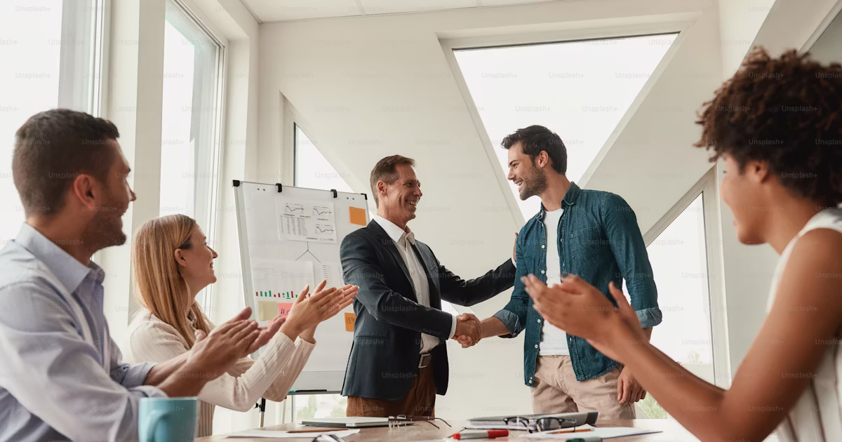 Business meeting in a modern office